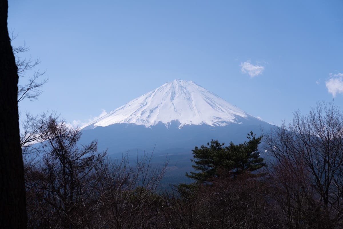 河口湖的富士山